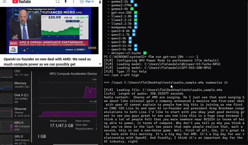 Whisper transcription and summarization demo